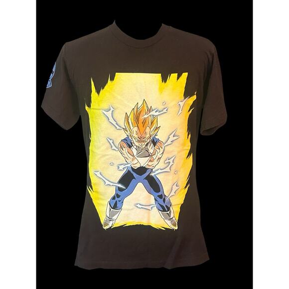Dragonball‎ Z Majin Vegeta Black T-shirt Size Men’s Small 100% Cotton - Picture 1 of 6
